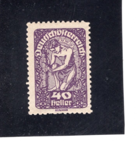AUSTRIA(����Ʈ����)-#213-40h-ALLEGORY OF NEW REPUBLIC(����Ʈ���� �Ű�ȭ���� ��ȭ)-1920��