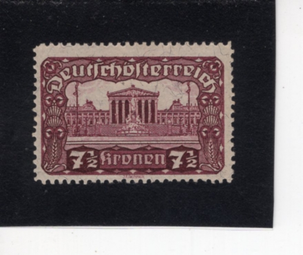 AUSTRIA(����Ʈ����)-#224-7 1/2k-PARLIAMENT BUILDING(����Ʈ���� ��ȸ�ǻ��)-1919��