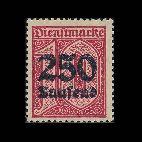 GERMANY(����)-#259-250th m on 500m-TRAVELING STAMP(����� ��ǥ)-1923��