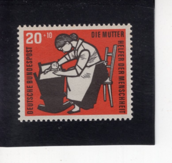 GERMANY(����)-#B352-20+10pf-THE MOTHER(��Ӵ�)-1956.10.1��