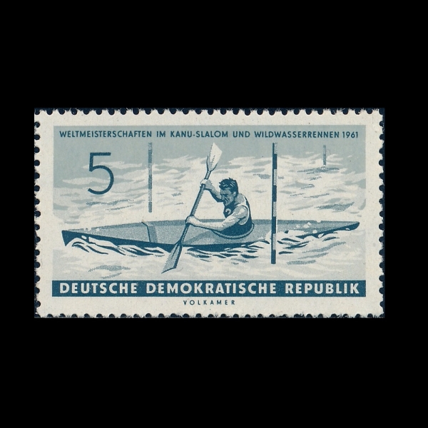 GERMAN DEMOCRATIC REPUBLIC(����)-#560-5pf-KAYAK SLALOM(ī�� �����)-1961.7.6��