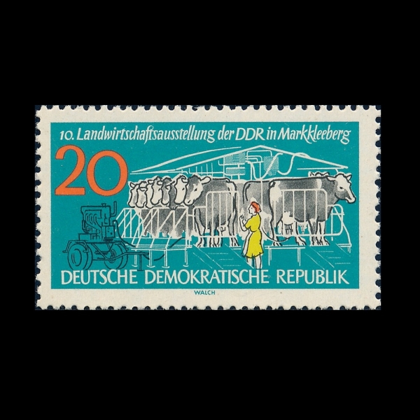 GERMAN DEMOCRATIC REPUBLIC(����)-#612-20pf-MILKING MACHINE(�ڵ� ����)-1962.6.26��