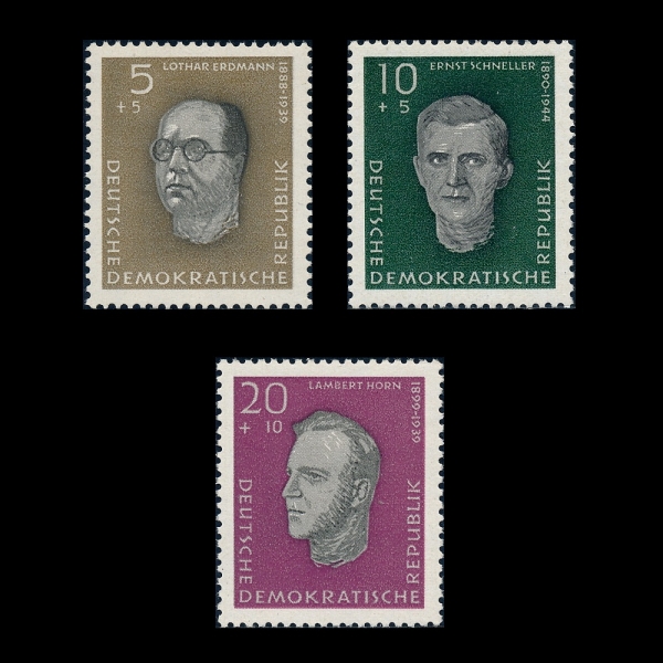 GERMAN DEMOCRATIC REPUBLIC(����)-#B55~7(3��)-HONOR MURDERED VICTIMS OF THE NAZIS AT SACHSENHAUSEN(�ۼ��Ͽ��� ���� �����)-1960.2.25��