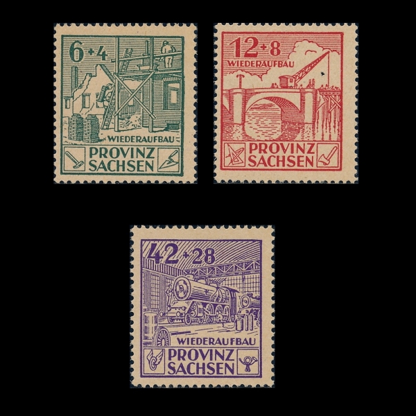 GERMAN DEMOCRATIC REPUBLIC(����)-#13NB1~3(3��)-RECONSTRUCTION(���)-1946.1.19��