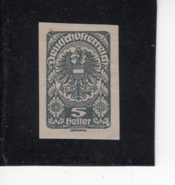 AUSTRIA(����Ʈ����)-IMPERF-#200a-3h-COAT OF ARMS(����Ʈ���� ��ȭ�� ����)-1919��