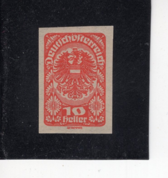AUSTRIA(����Ʈ����)-IMPERF-#205a-10h-COAT OF ARMS(����Ʈ���� ��ȭ�� ����)-1920��