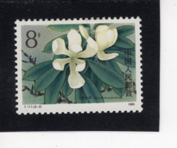 CHINA(�߱�)-#2046-8f-TWO BLOSSOMS(��)-1986.9.23��