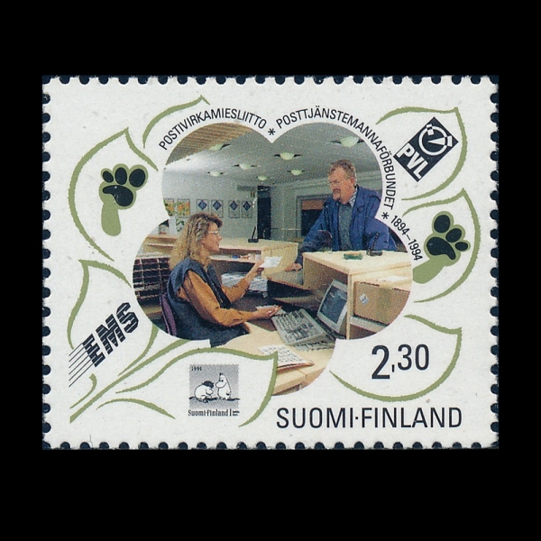 FINLAND(�ɶ���)-#936-2.30m-POSTAL SERVICE CIVIL SERVANTS\