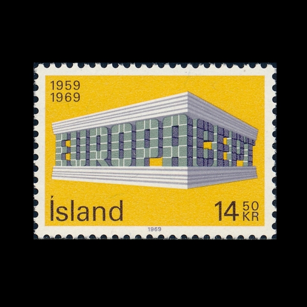ICELAND(���̽�����)-#407-14.50k-EUROPA AND CEPT(������, ���� ���� �� ��� ���� ȸ��)-1970.5.4��