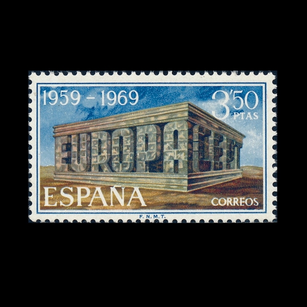 SPAIN(������)-#1607-3.50p-EUROPA AND CEPT(������, ���� ���� �� ��� ���� ȸ��)-1970.5.4��