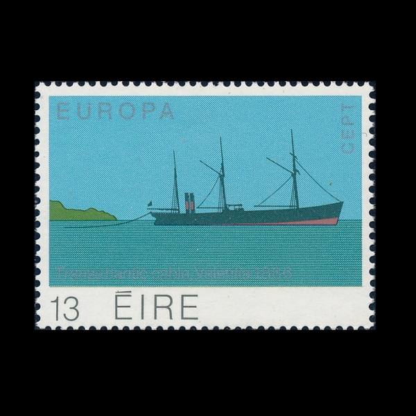 IRELAND(���Ϸ���)-#464-13p-LAYING TRANSATLANTIC CABLE, STEAMER WILLIAM CORY, 1866(�뼭�� Ⱦ�� ���� ���̺�, SS ������ E. �ڸ�)-1979.12.6��