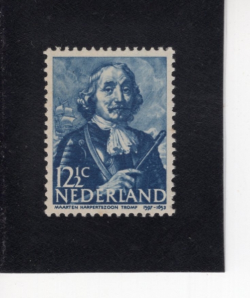 NETHERLANDS(�״�����)-#254-12 1/2c-MARTIN TROMP(������ Ʈ����)-1943��