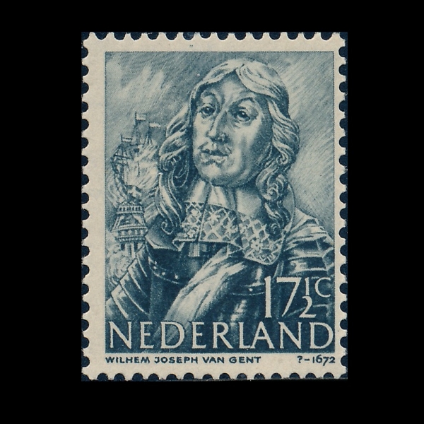 NETHERLANDS(�״�����)-#256-17 1/2c-WILLEM VAN GHENT(�ǿ�Ʈ ����)-1944��