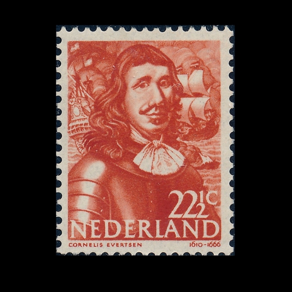 NETHERLANDS(�״�����)-#258-22 1/2c-CORNELIS EVERTSEN(�ڸ��ڸ��� ����Ʈ��)-1943��