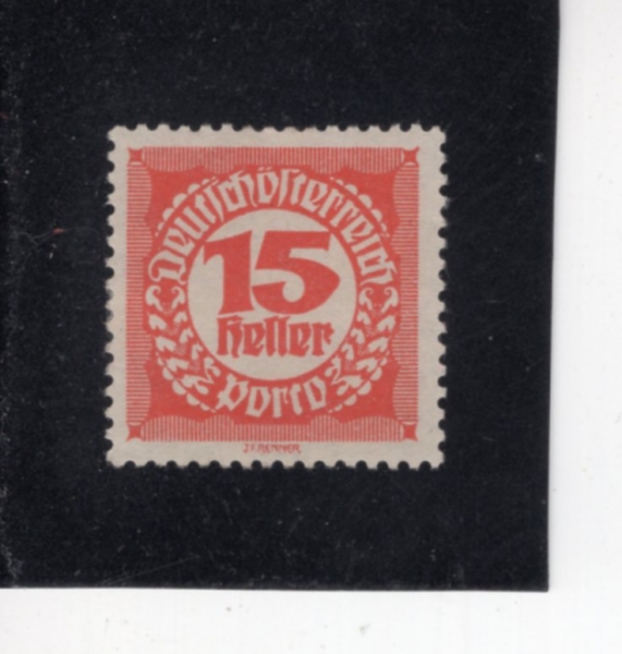 AUSTRIA(����Ʈ����)-#J77-15h-NUMBER AND POSTAGE DUE STAMPS(����, ���� ��� �̳�)-1920��