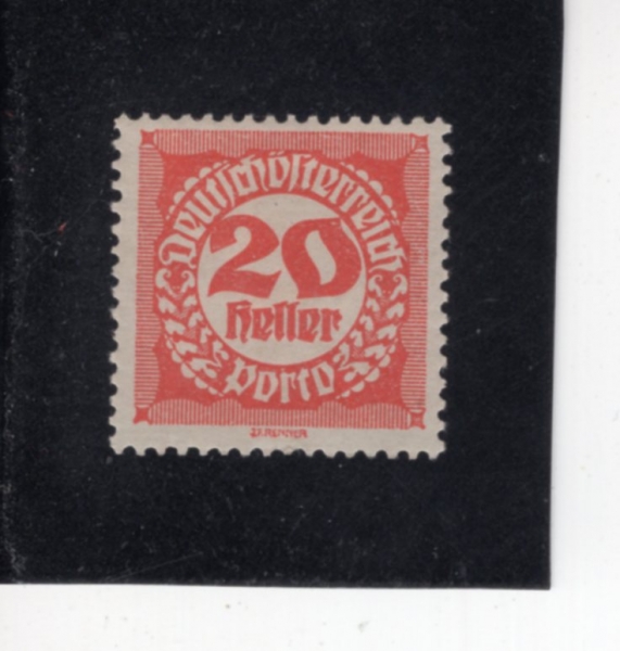 AUSTRIA(����Ʈ����)-#J78-20h-NUMBER AND POSTAGE DUE STAMPS(����, ���� ��� �̳�)-1920��