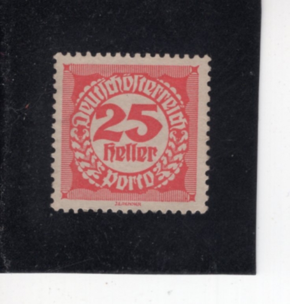 AUSTRIA(����Ʈ����)-#J79-25h-NUMBER AND POSTAGE DUE STAMPS(����, ���� ��� �̳�)-1920��