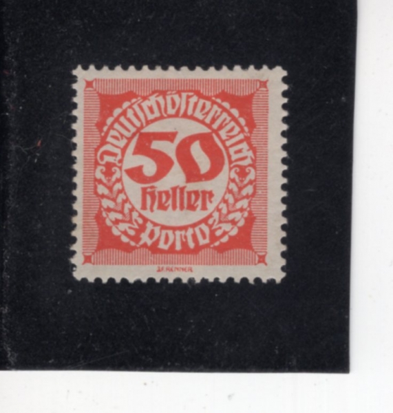 AUSTRIA(����Ʈ����)-#J82-50h-NUMBER AND POSTAGE DUE STAMPS(����, ���� ��� �̳�)-1920��