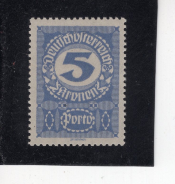 AUSTRIA(����Ʈ����)-#J89-5k-NUMBER AND POSTAGE DUE STAMPS(����, ���� ��� �̳�)-1920��