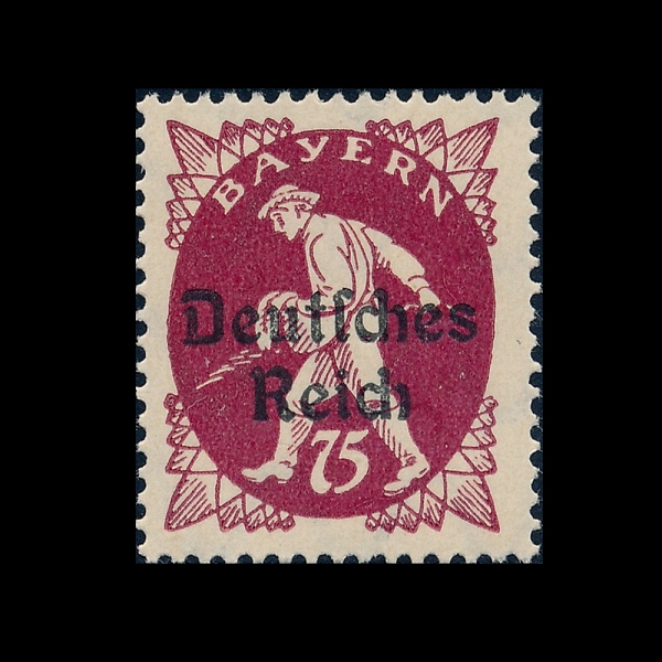 GERMAN STATES-BAVARIA(���̿���)-#264-75pf-SOWER(�� �Ѹ��� ���)-1920��
