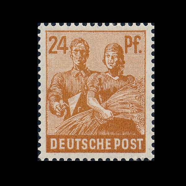 GERMANY(����)-#565-24pf-REAPING WHEAT(�� ��Ȯ)-1947��