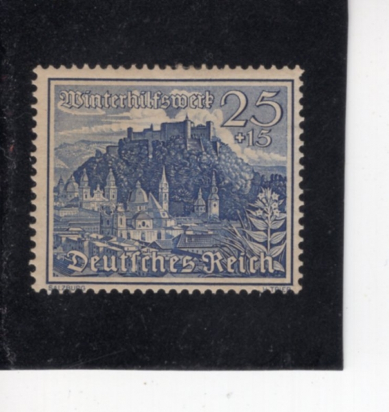GERMANY(����)-#B167-25+15pf-FORTRESS OF SALZBURG(ȣ�������θ�ũ ���)-1939��