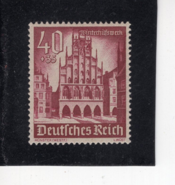 GERMANY(����)-#B168-40+35pf-CASTLE OF HOHENTWIEL(ȣ��Ʈ�� ��)-1939��