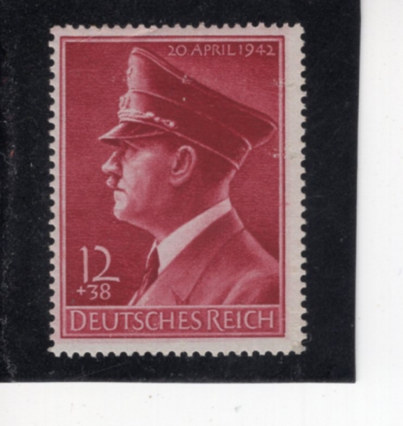 GERMANY(����)-#B203-12+38pf-ADOLF HITLER(�Ƶ��� ��Ʋ��)-1942.4.13��