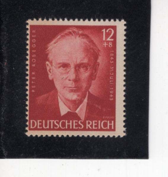 GERMANY(����)-#B242-12+8pf-PETER ROSEGGER(���� ������)-1943.7.27��