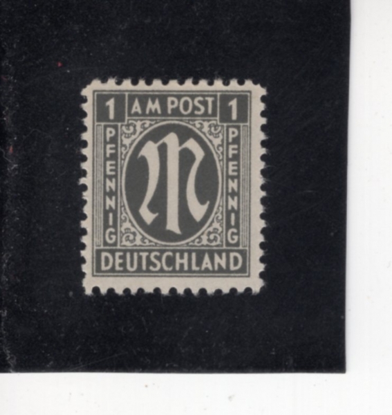 GERMAN OCCUPATION STAMPS(������)-#3N1-1pf-THE ALLIED MILITARY GOVERNMENT OF THE U. S. AND GREAT BRITAIN(�̱������� ������ ���� ��ǥ)-1945��