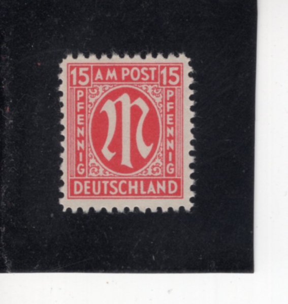 GERMAN OCCUPATION STAMPS(������)-#3N9-15pf-THE ALLIED MILITARY GOVERNMENT OF THE U. S. AND GREAT BRITAIN(�̱������� ������ ���� ��ǥ)-1945��