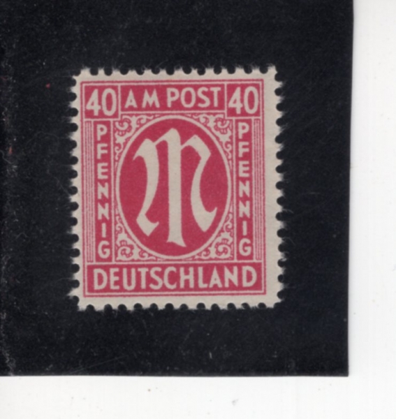 GERMAN OCCUPATION STAMPS(������)-#3N15-40pf-THE ALLIED MILITARY GOVERNMENT OF THE U. S. AND GREAT BRITAIN(�̱������� ������ ���� ��ǥ)-1945��