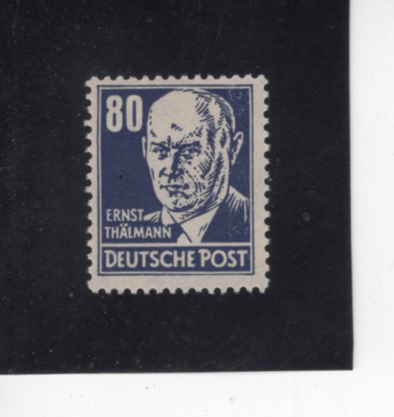 GERMAN DEMOCRATIC REPUBLIC(����)-#10NB43-80pf-ERNST THALMANN(������Ʈ �ڸ�)-1948��