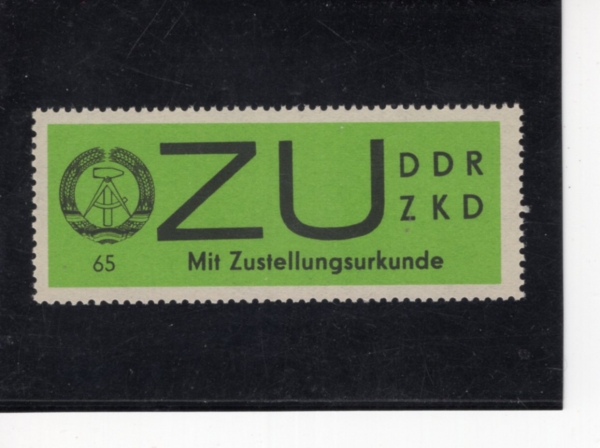GERMAN DEMOCRATIC REPUBLIC(����)-#B8715-65pf-ARMS OF REPUBLIC AND ZKD(���� ����, �߾ӿ���������)-1965��