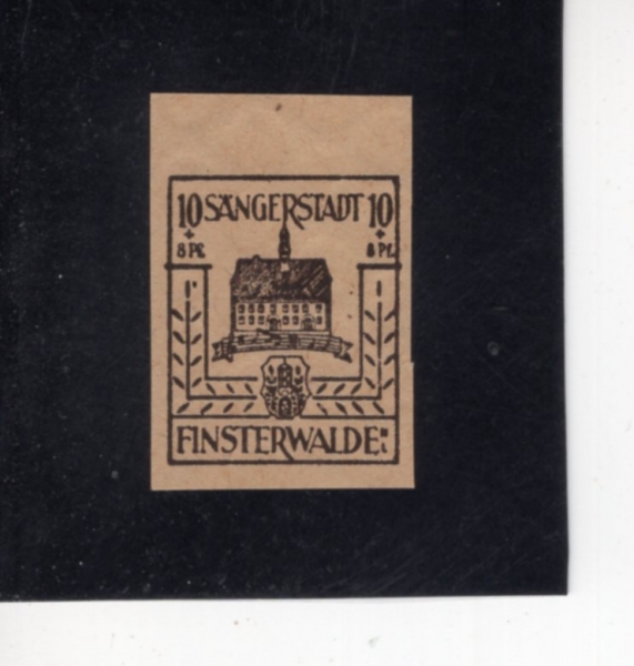GERMANY-FINSTERWALDE(����-�ɽ��͹ߵ�)-#LOCAL-10pf-FINSTERWALDE CITY HALL(�ɽ��͹ߵ� ��û��)-1945��