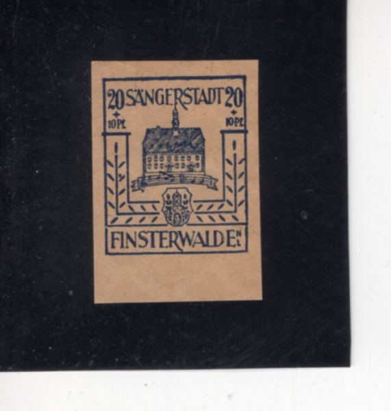 GERMANY-FINSTERWALDE(����-�ɽ��͹ߵ�)-#LOCAL-20pf-FINSTERWALDE CITY HALL(�ɽ��͹ߵ� ��û��)-1945��