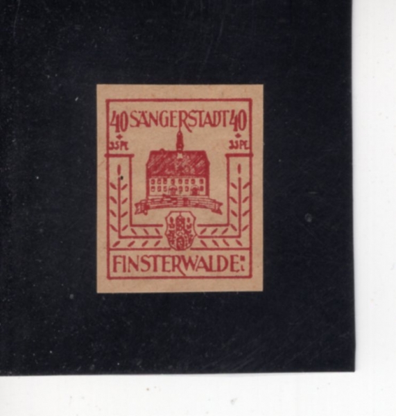 GERMANY-FINSTERWALDE(����-�ɽ��͹ߵ�)-#LOCAL-40pf-FINSTERWALDE CITY HALL(�ɽ��͹ߵ� ��û��)-1945��