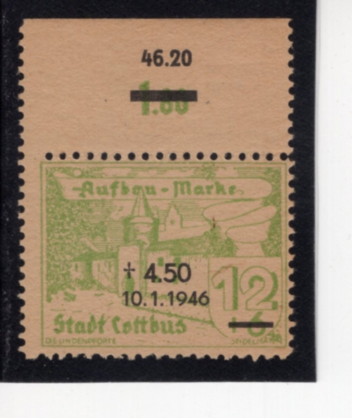 GERMANY-COTTBUS(����-��ν�)-#31-12+4.50pf-ALTES ATADTTOR(�� ���� ����)-1946.10.1��