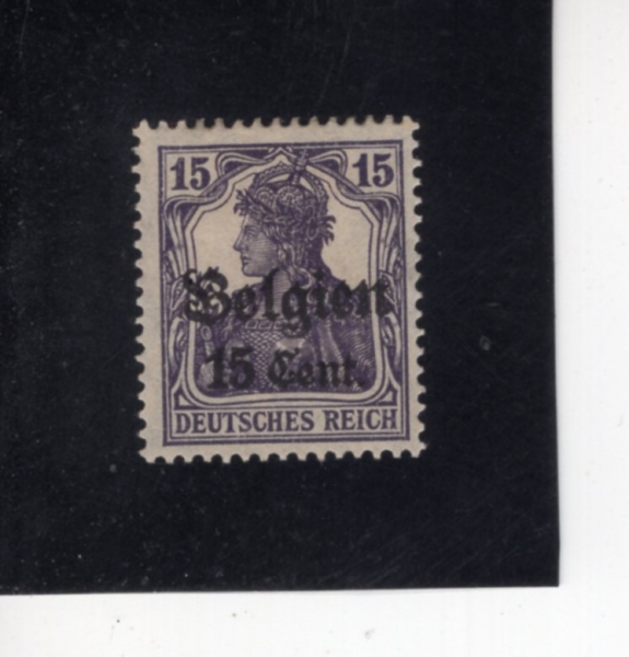 BELGIUM(���⿡)-#N16-15c on 15pf-GERMANIA(�Ը����Ͼ�)-1916��