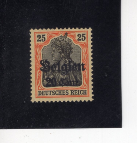 BELGIUM(���⿡)-#N17-20c on 25pf-GERMANIA(�Ը����Ͼ�)-1916��