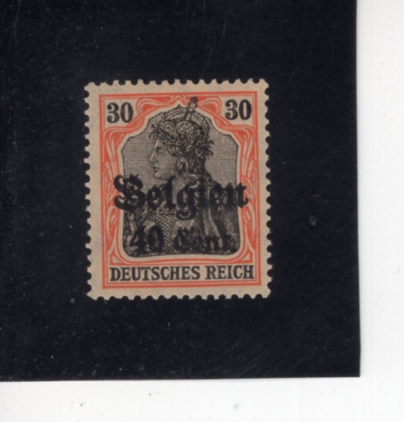 BELGIUM(���⿡)-#N19-40c on 30pf-GERMANIA(�Ը����Ͼ�)-1916��