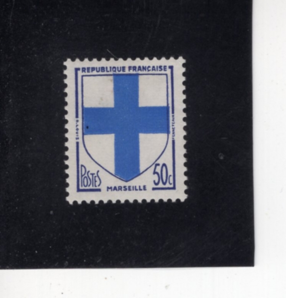 FRANCE(������)-#896-50c-ARMS OF MARSELILE(���������� ����)-1958��