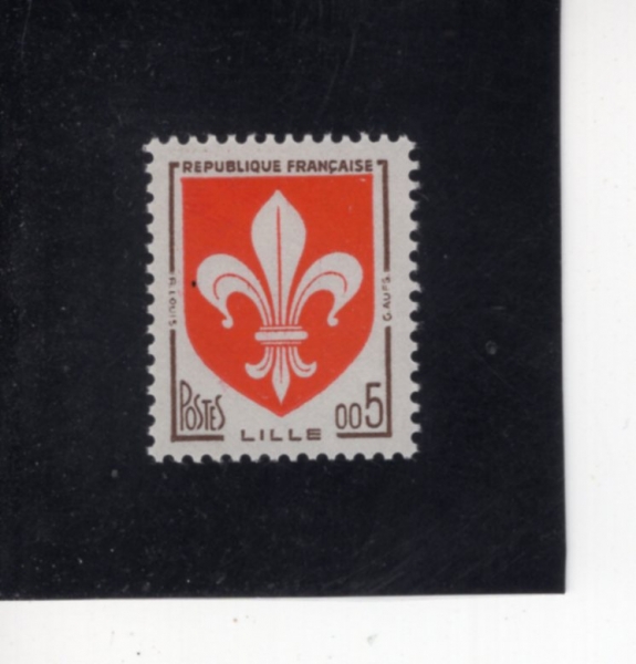 FRANCE(������)-#938-5c-ARMS OF LILLE(���� ����)-1960��