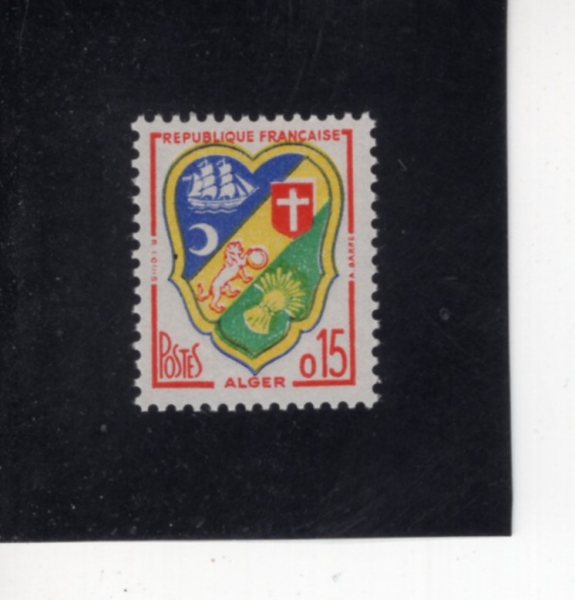 FRANCE(������)-#940-15c-ARMS OF ALGIERS(�������� ����)-1960��