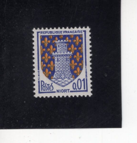 FRANCE(������)-#1091-1c-ARMS OF NIORT(�Ͽ���Ʈ�� ����)-1964��
