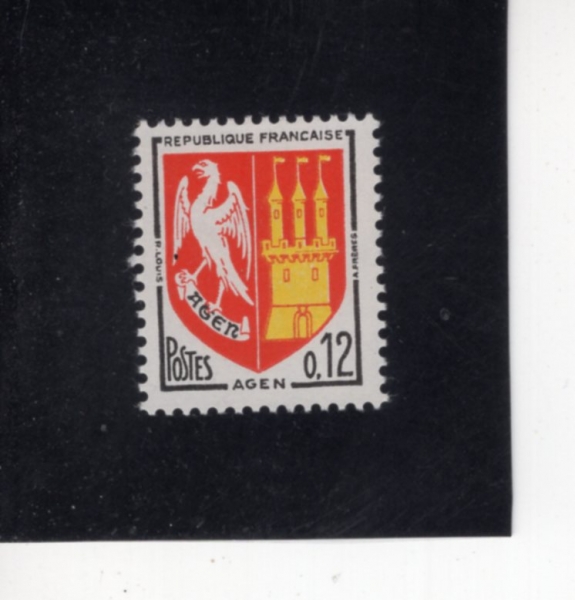FRANCE(������)-#1092-2c-ARMS OF GUERET(�Է��� ����)-1964��