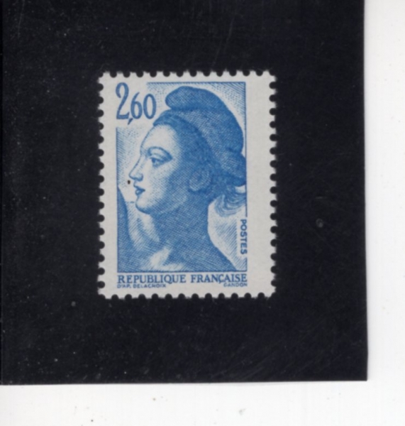 FRANCE(������)-#1801-2.60fr-LIBERTY, AFTER DELACROIX(������ ����)-1982��