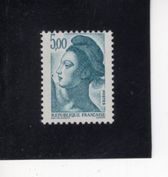 FRANCE(������)-#1804-5fr-LIBERTY, AFTER DELACROIX(������ ����)-1982��