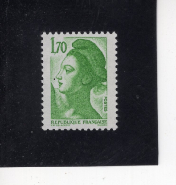 FRANCE(������)-#1878-1.70fr-LIBERTY, AFTER DELACROIX(������ ����)-1984.7.1��