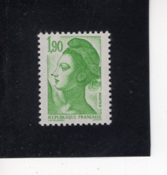FRANCE(������)-#1880-1.90fr-LIBERTY, AFTER DELACROIX(������ ����)-1985.8.1��